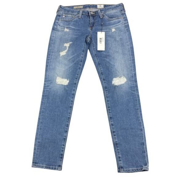 AG Adriano Goldschmied The Stilt Roll-up Cigarette Denim Jeans Size 25 - Picture 2 of 7